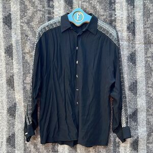 Yashi Yamamuri Men’s Button Down Shirt Long Sleeved Shirt – L